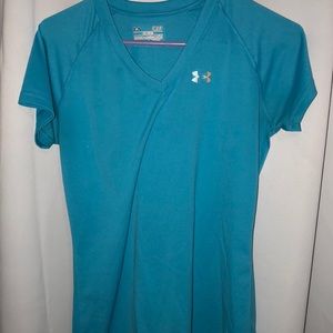 Small aqua under armour shirt